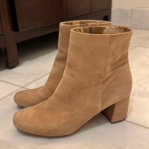 Genuine suede booties size 9